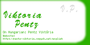 viktoria pentz business card